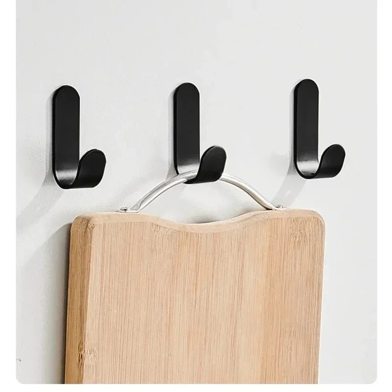 1/2/4Pcs Strong Self-Adhesive J-Hook Waterproof Adhesive Hanging,Bathroom Towel Key Kitchen