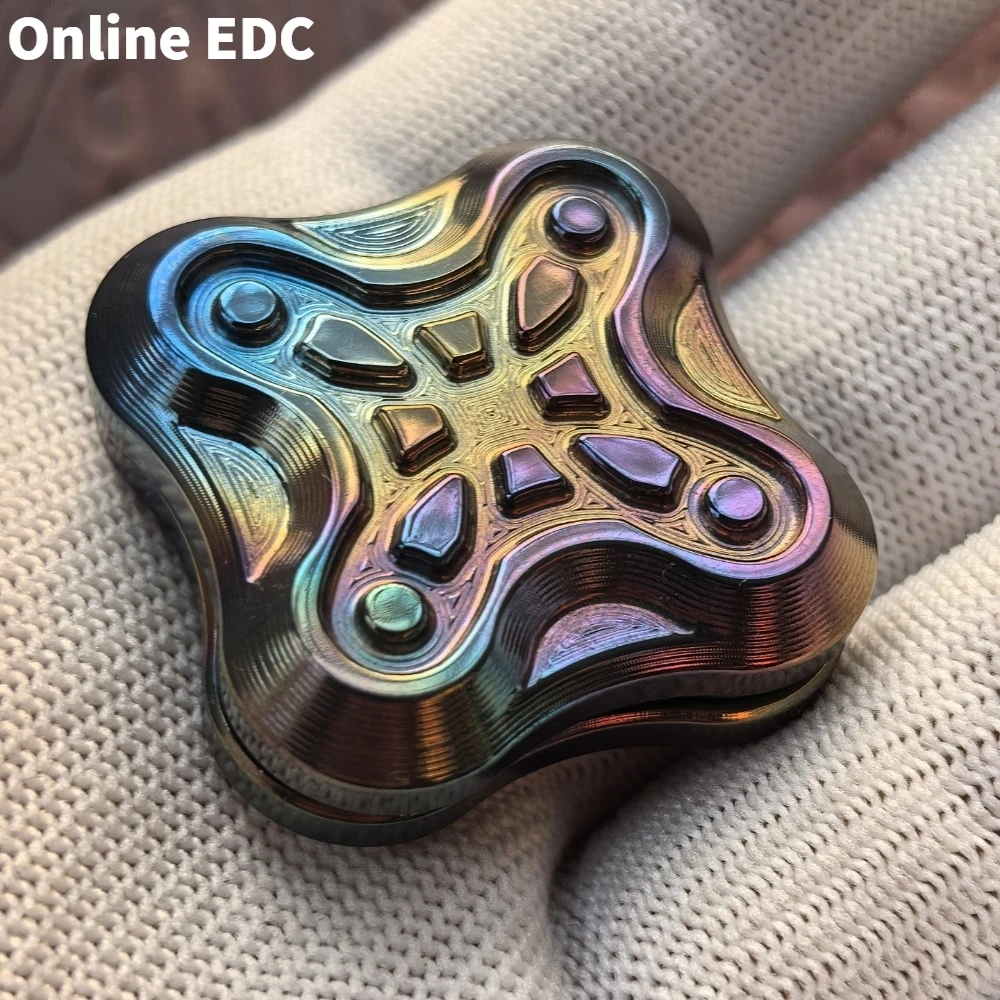 Tweedehands Azteekse Ultem Kinetiek Azië Pacifi EDC Onbeperkt Duwen Slider Fidget Slider Zirkonium Kleurrijk Speelgoed