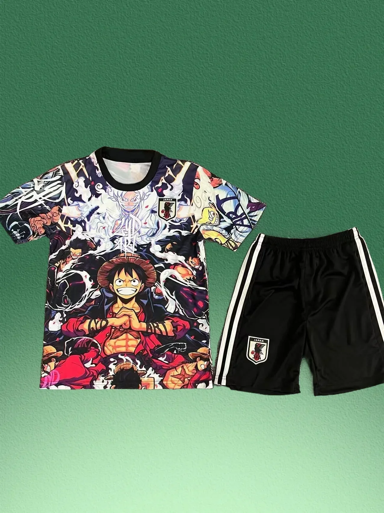 

25/26 Latest Hot Sale Soccer Set Special Edition Japanese Team Training Wear Summer 3D Printed T-Shirt Shorts Adult Kids Set