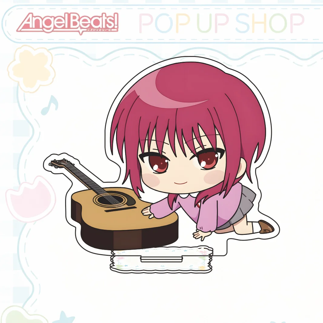 Angel Beats! Series 2026 New Arrival Acrylic Stand Kanade Tachibana Yui Yuzuru Otonashi Q‑Version Anime Desktop Keychain