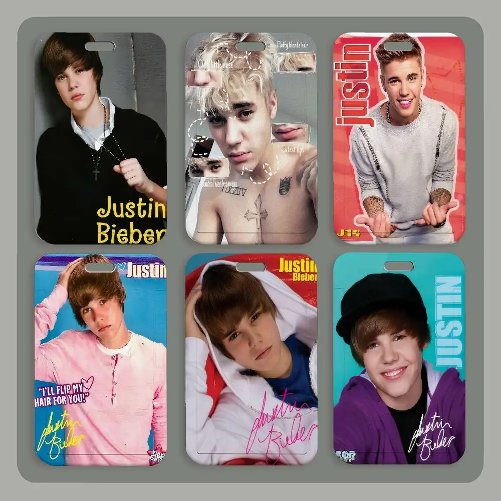 

Классический винтажный держатель для ID-карт и бейджей с подвеской на шею в стиле поп-певца Джастина Бибера, чехол для рабочего пропуска, подарок