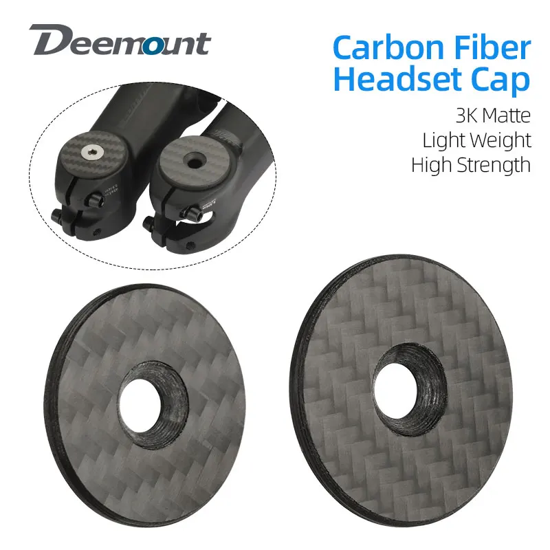 28,6 mm oder 31,8 mm Kohlefaser-Headset-Kappe 1-1/8 Zoll 1-1/4 Zoll Gabelvorbau oben 3K matte Abdeckung Fahrrad-Headset-Zubehör