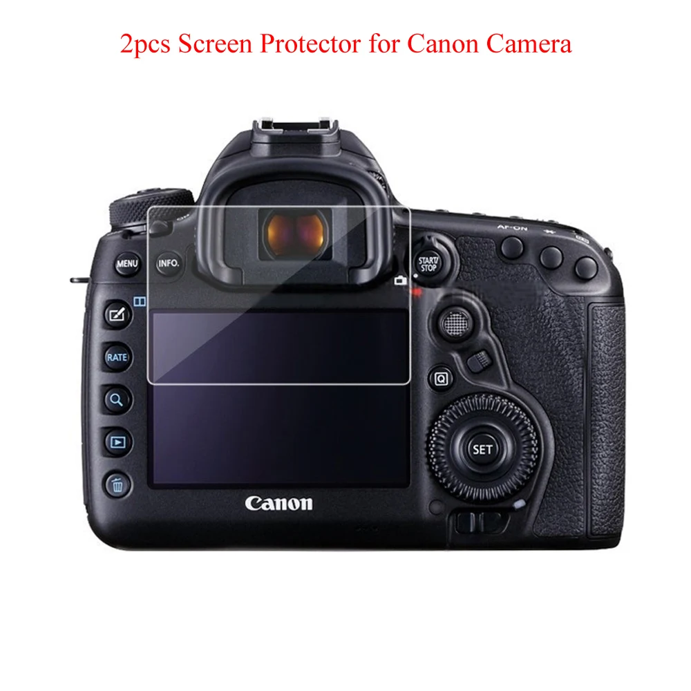 Protective LCD Screen Protector Tempered Glass Film for Canon EOS R Ra RP R3 R5 R5C R5 Mark II R6 Mark II R7 R8 R10 R50 Camera