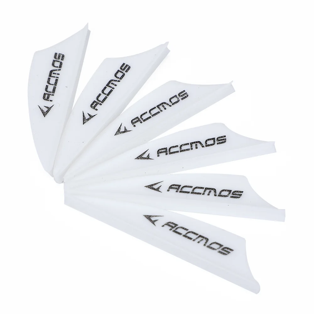1.75 inch Archery Arrows Vanes Plastic Arrow Feather Fletching for DIY Archery Hunting Targeting Arrows (50pcs)