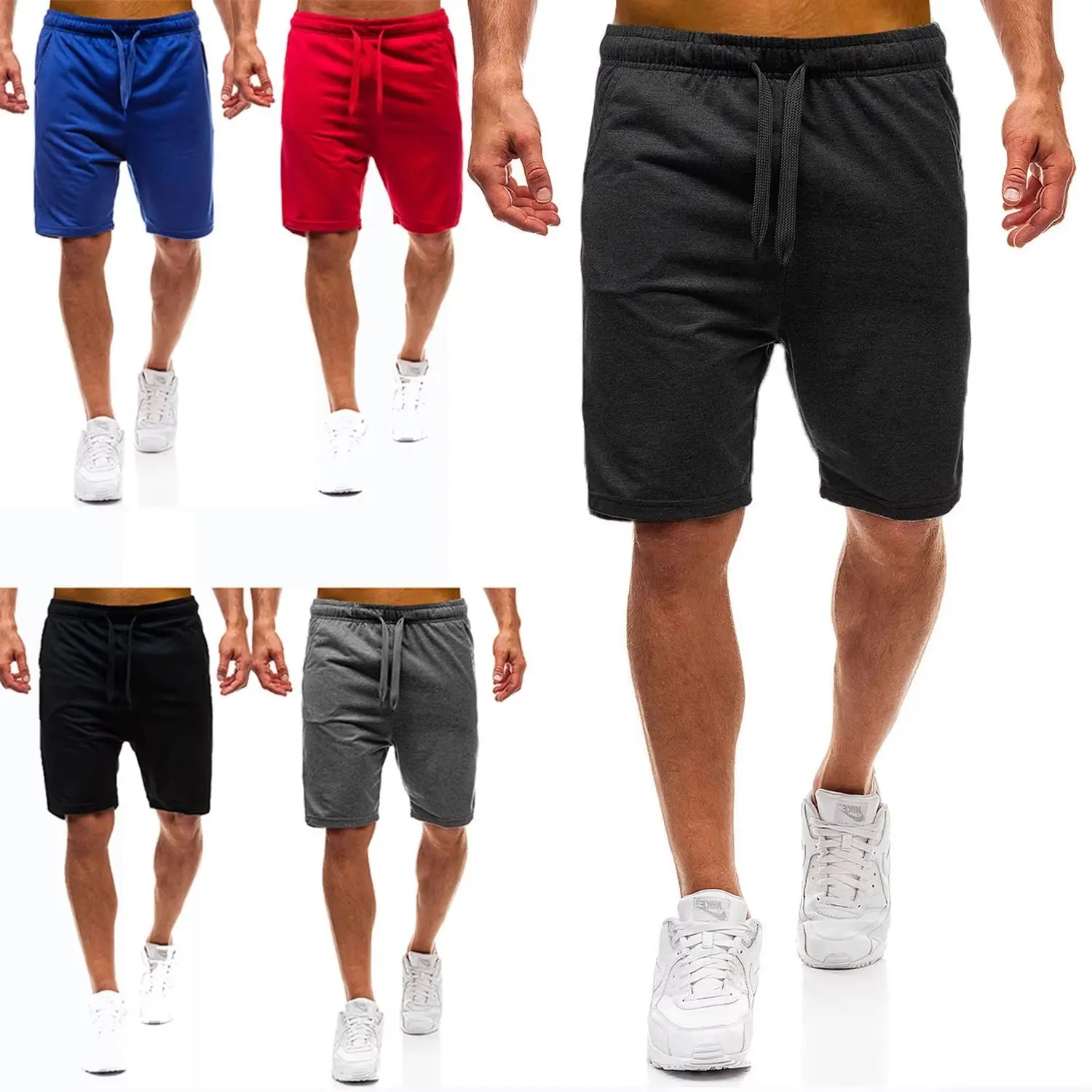 

New Quick Dry Jogging Fitness Shorts Men Summer Sports Bottoms Thin Breathable Beach Short Pants Male Running Shorts Lightweight