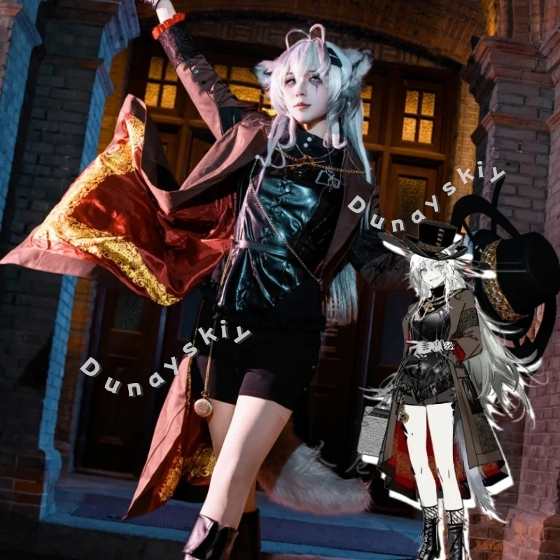 

Lappland The Decadenza Ambience Synesthesia Cosplay Dress Wig Halloween Role Play Costume For Women Role Clothes Clothing Suit