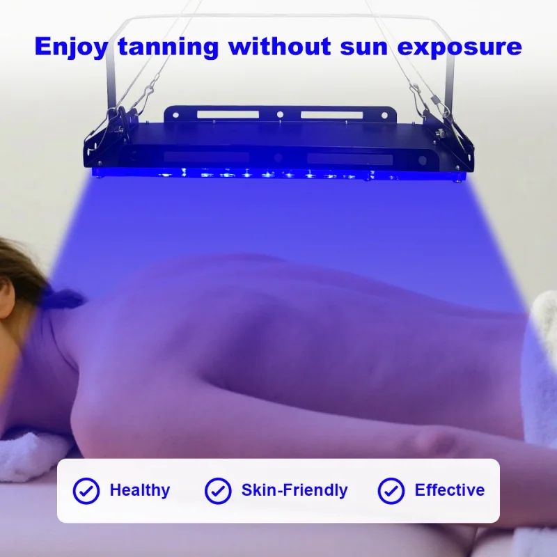 96LED USB Tanning Light 180° Adjustable Bracket Desktop/Wall Hanging Full Body Localised Sunless Tanning Lamp for Home Gym