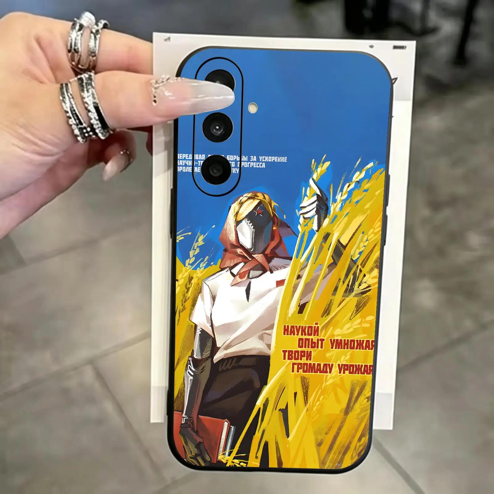 HOT GAME Atomic Heart  Phone Case For Samsung A57 A56 A37 A27 A17 A36 A26 A55 A35 Black Matte Soft Case
