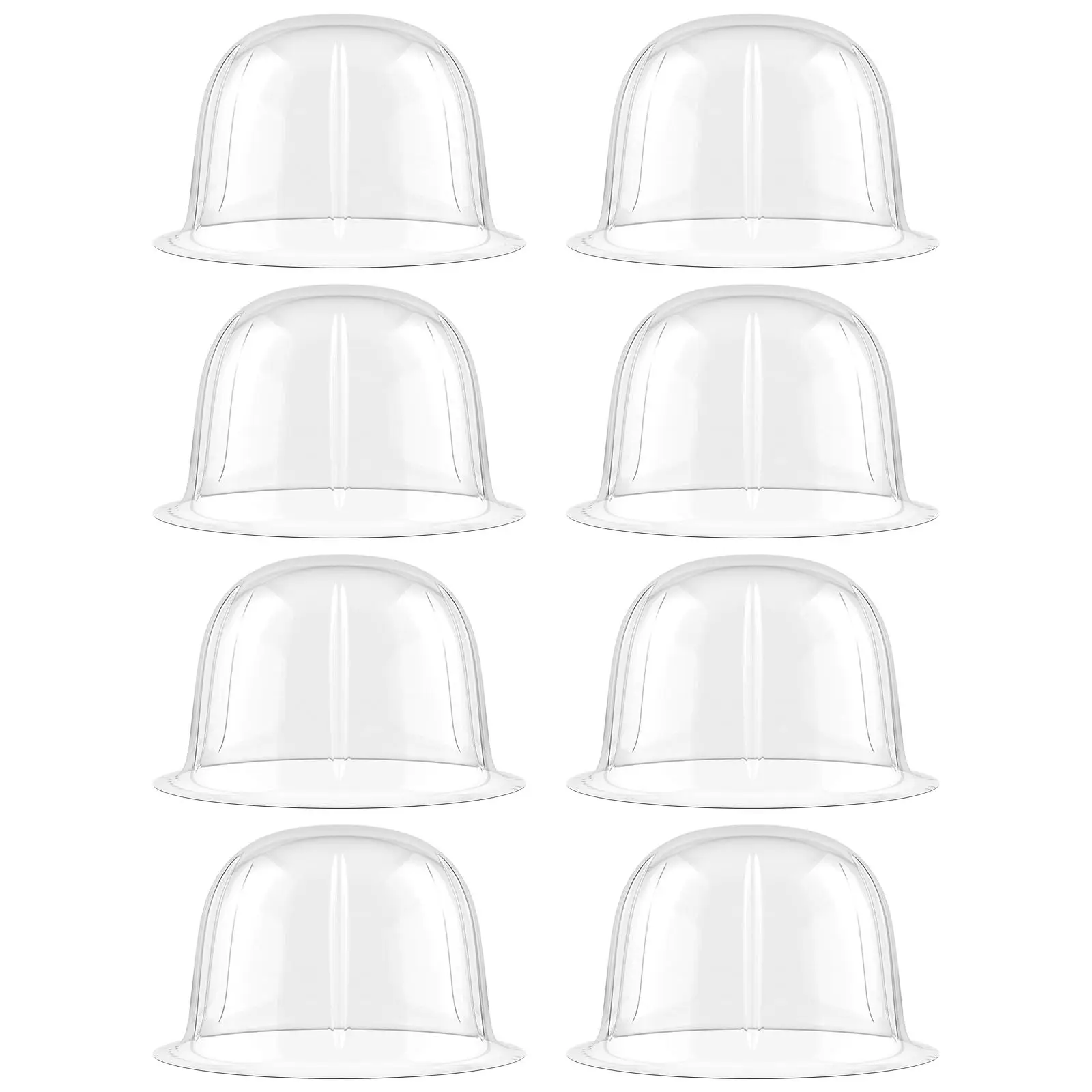 

8pcs Plastic Hat Holders Round Shape Lightweight PVC Material 57CM Head Size Compact Display Storage Travel