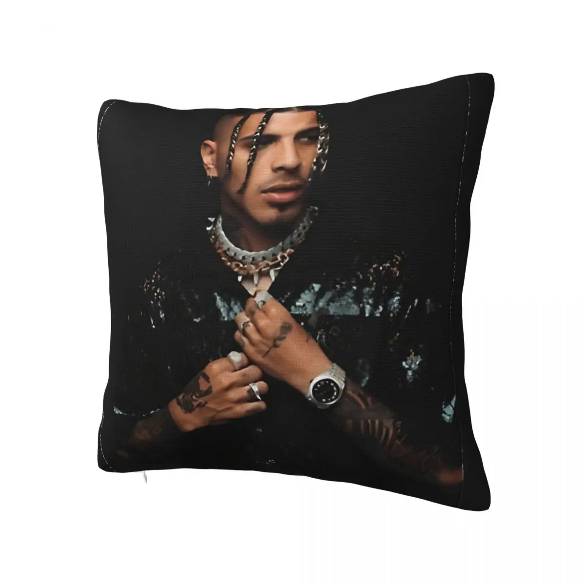 Rauw Alejandro álbumes español funda de almohada impresión poliéster funda de cojín regalo funda de almohada hogar Dropshipping 40X40cm