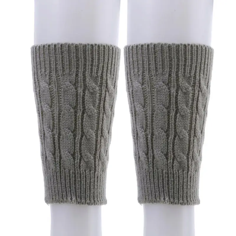 المرأة اقتصاص الجوارب محبوك الساق الشتاء قصيرة التمهيد الأصفاد موضة الحرارية السيدات يغطي الرجل جهاز تدفئة القدمين الملحقات #5