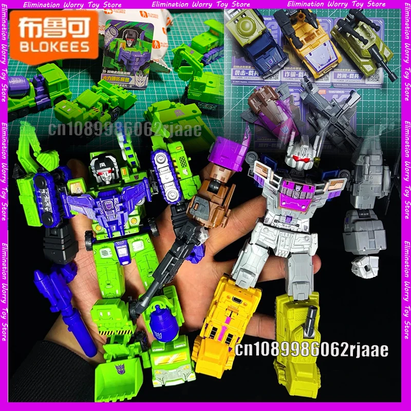 

In Stock Blokees Transformers Action Figure Bruticus Toy Devastator Expansion Package Combaticons Assembled Movable Model Gift
