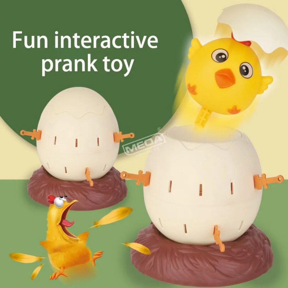 Pop Up Chicken Egg Barrel Game Funny Stab Sword Board Game Family Party Interactive Desktop Toy Toddlers Easter Christmas Gift