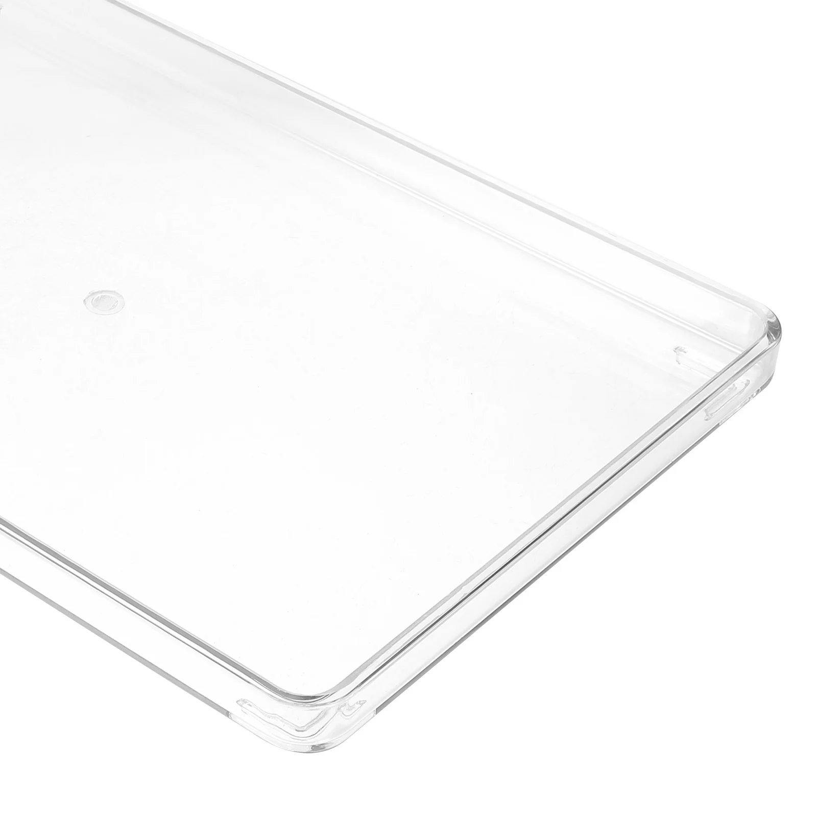 

Transparent Acrylic Tray Clear Storage Organizer Hand Towel Napkin Vanity Tray Bathroom Bar Tea Room Storage Container