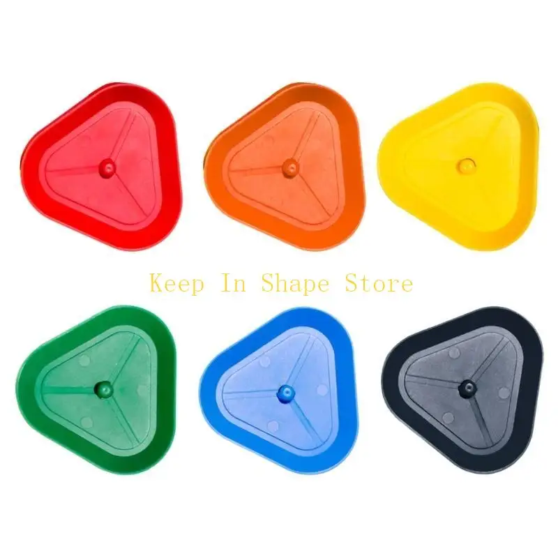 U1JC 6Pcs Plastic Card Organizers Clip Rack Triangular Playing Card Rack