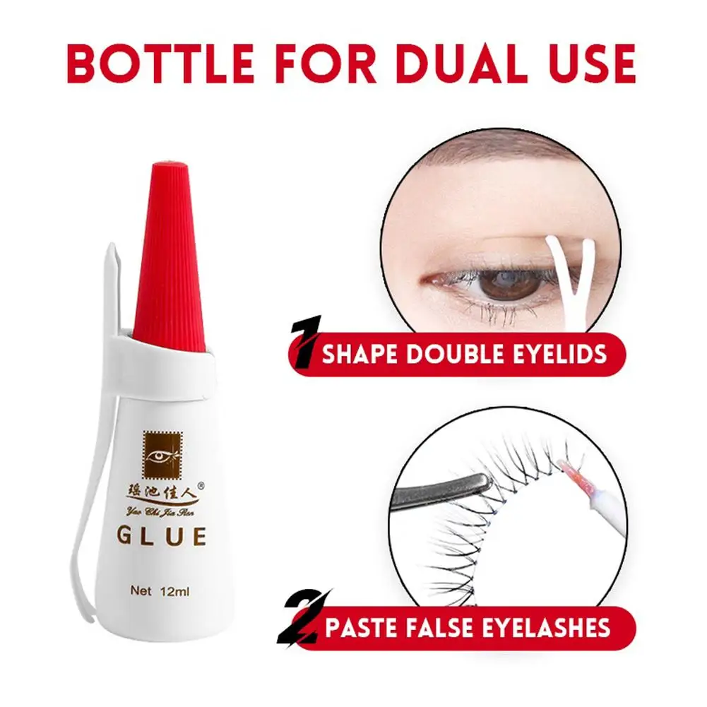 12ML Waterproof Fake Eyelashes Glue Professional Eyelashes Glue Eyelid Double Extension Tools Makeup F3V2