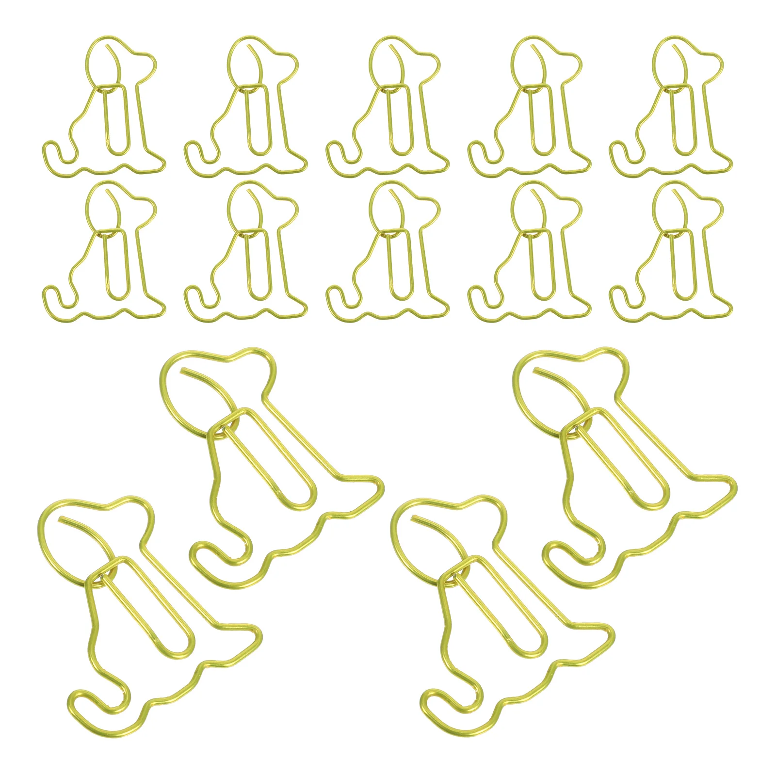 

50 Pcs Dog Paper Clip Creative Paperclips Bookmark Cute Metal Planner Animal Shaped