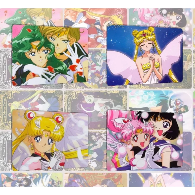 20pcs/set Sailor Moon Bookmark Tsukino Usagi Chibiusa Sailor Saturn Self Made Anime Classics Game Collection Cards Toy Gift