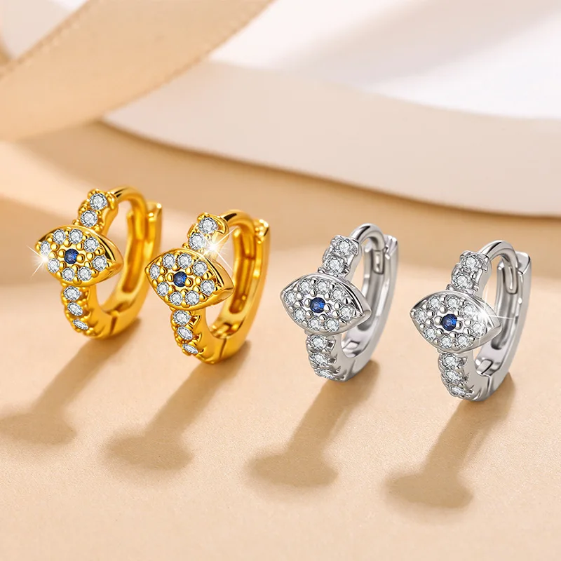 الإبداعية الشيطان العين الماس وأقراط شخصية موضة الاتجاه عطلة حفلة المرأة أقراط مجوهرات هدية #4