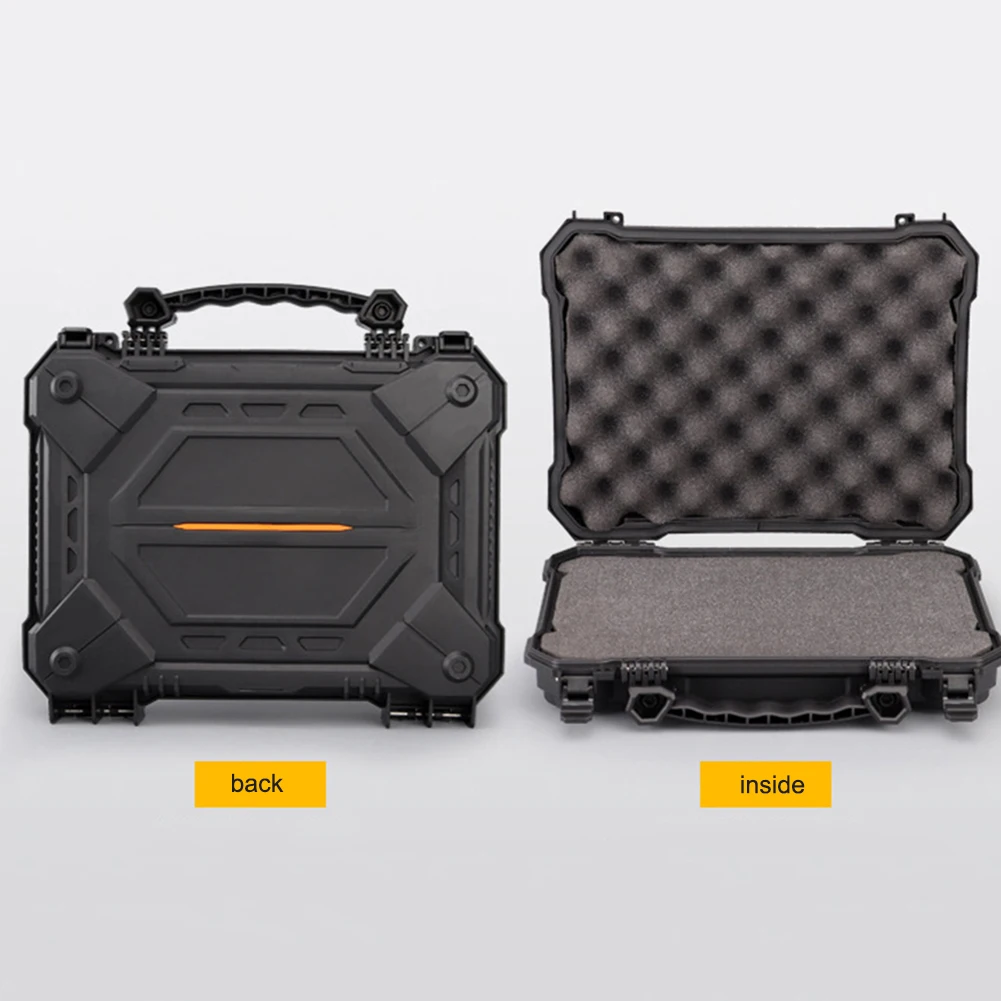 Tool Box Hard Carry Case Waterproof Safety Camera Protective Case Portable Tools Suitcase Military Pistol Storage Bag & Foam Pad