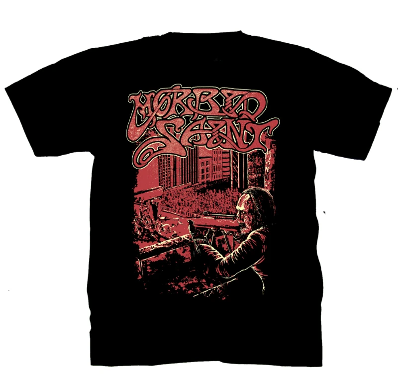 

Official Limited Edition Short Sleeve T-Shirt Melody Death Metal T-shirt Printing Men's Half-sleeved Base Tshirt