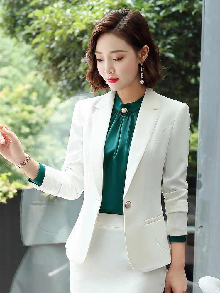 

Женская приталенная повседневная куртка малого размера, белая, для работы, весна 2026, новинка, дышащая, с длинным рукавом