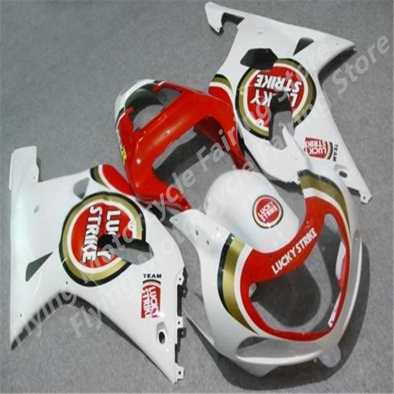 Market hot sales manufacturers G S XR600 750 01 02 03 G S XR600 750 white red motorcycle fairings kit 2002 2003 2001