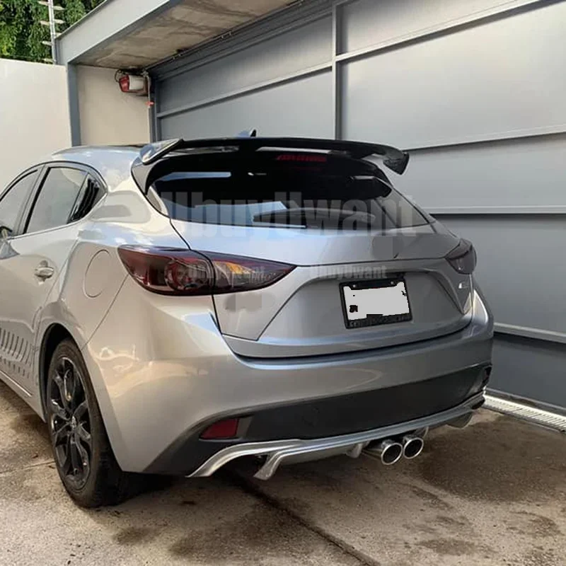 ABS-Heckspoiler, Heckflügel, Kofferraumflügel, Dekoration, Auto-Styling für Mazda 3 Axela Hatchback 2014 2015 2016 2017 – Detail 11