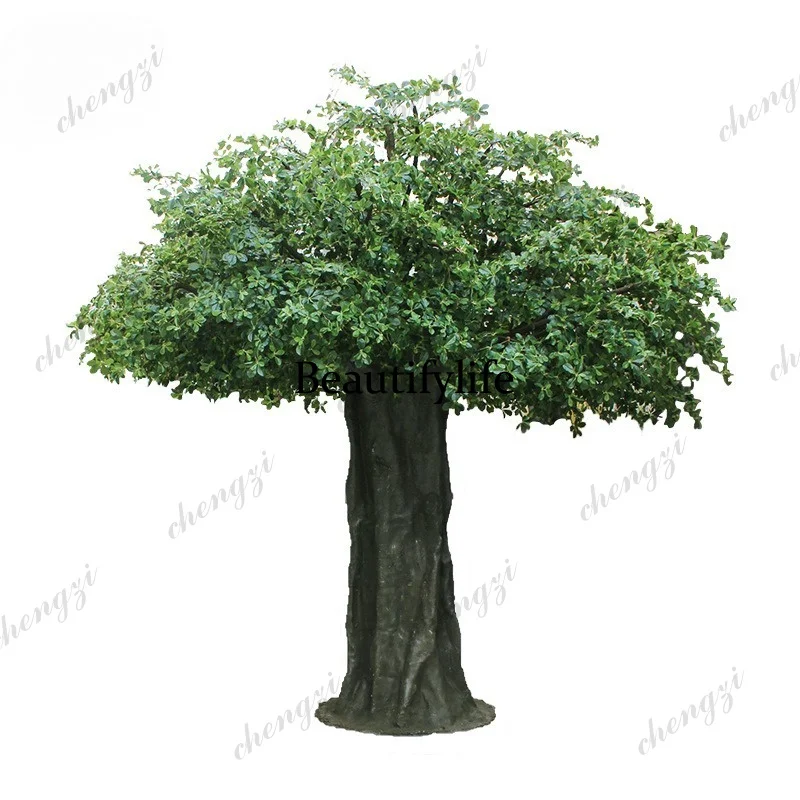A74 Simulation Fulu Tongshu Large shopping mall plant landscaping decoration simulation tree simulation flame retardant
