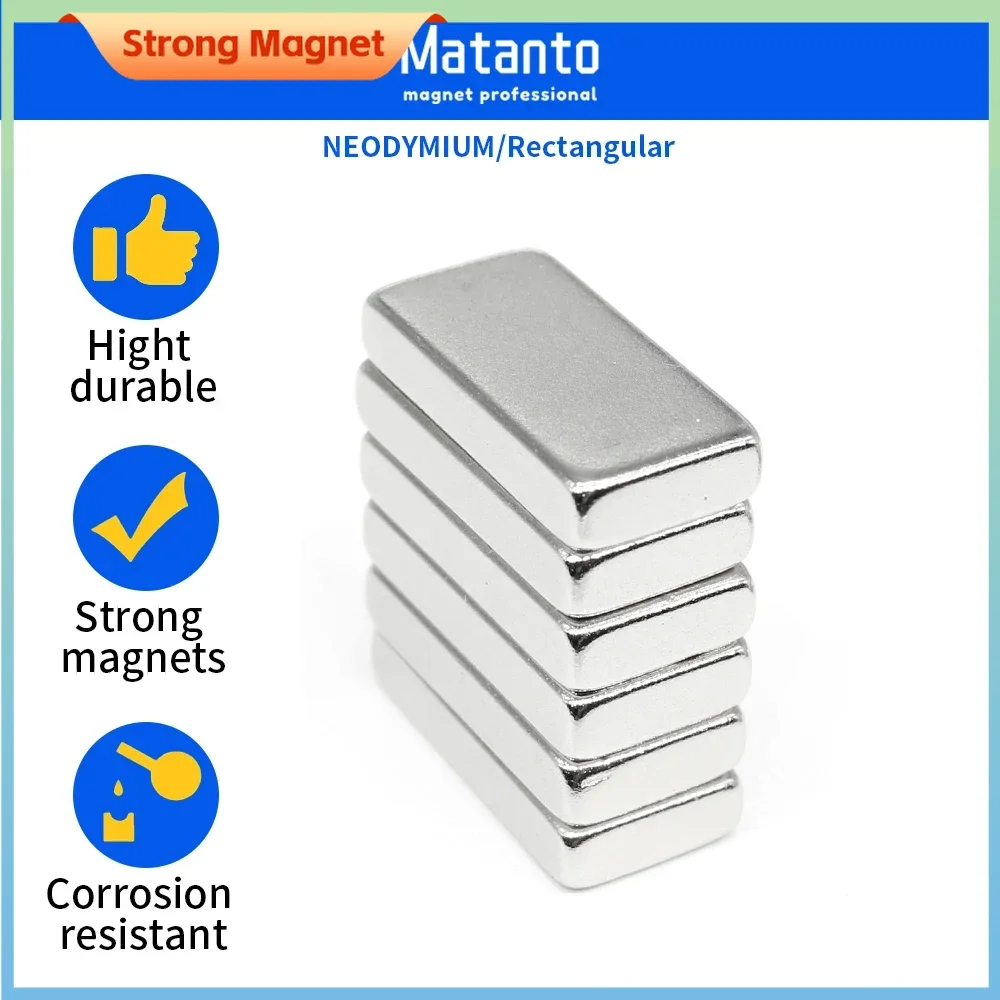 

2/5/10/20/30/50/100PCS 20x10x4 mm Quadrate Rare Earth Neodymium Magnet 20x10x4mm Block Strong Powerful Magnets Sheet 20*10*4 N35