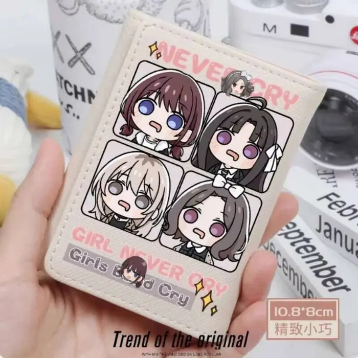 

Аниме GIRLS BAND CRY модный кошелек из искусственной кожи, кошелек для карт, засов для монет, сумка для денег, подарок для косплея B2290, аниме