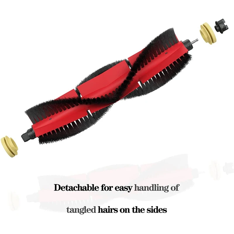 2 قطعة ملحقات متوافقة مع Roborock S4، S5، S5max، S6، S6 Pure، S6 Maxv وE، قطع غيار الفرشاة الرئيسية