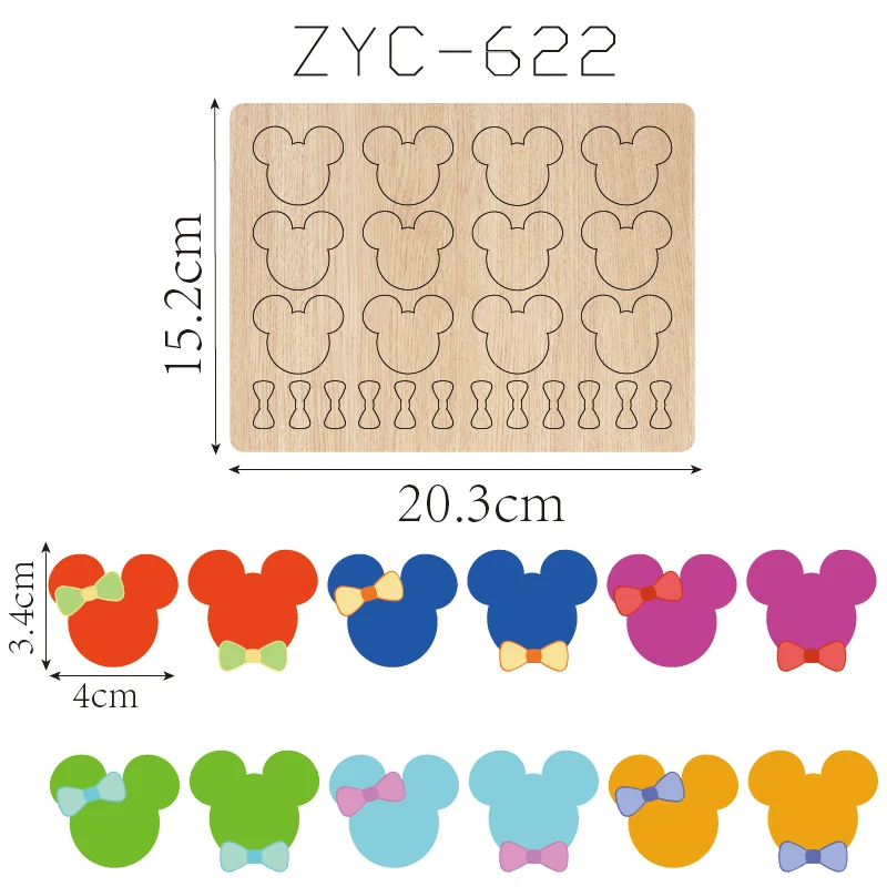 ZYC-622 houten dierensnijmal geschikt voor stansmachines