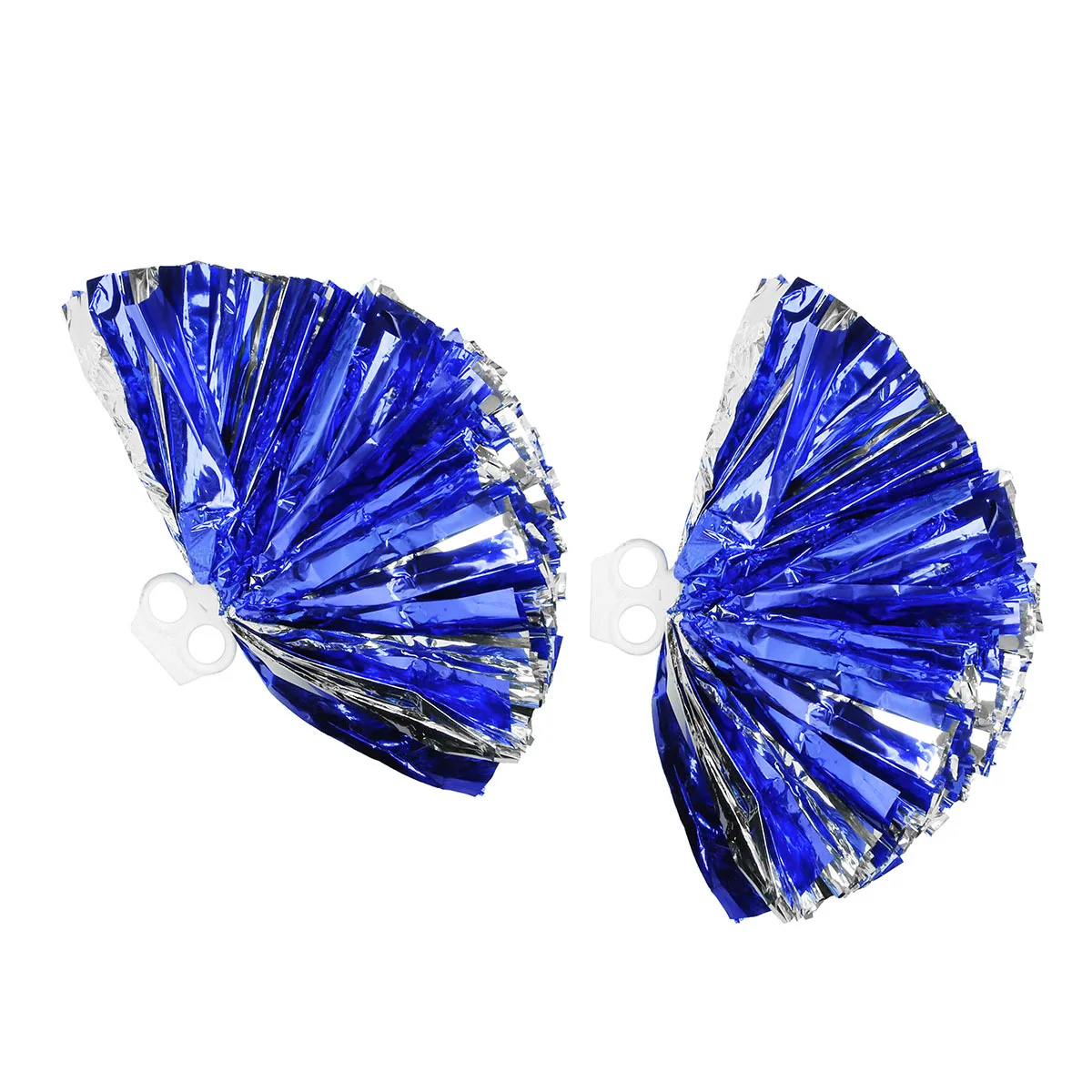 

2 шт. помпоны для болельщиков, пластиковые легкие синие, серебряные помпоны, дунесенные спортивные мероприятия, футбол, баскетбол