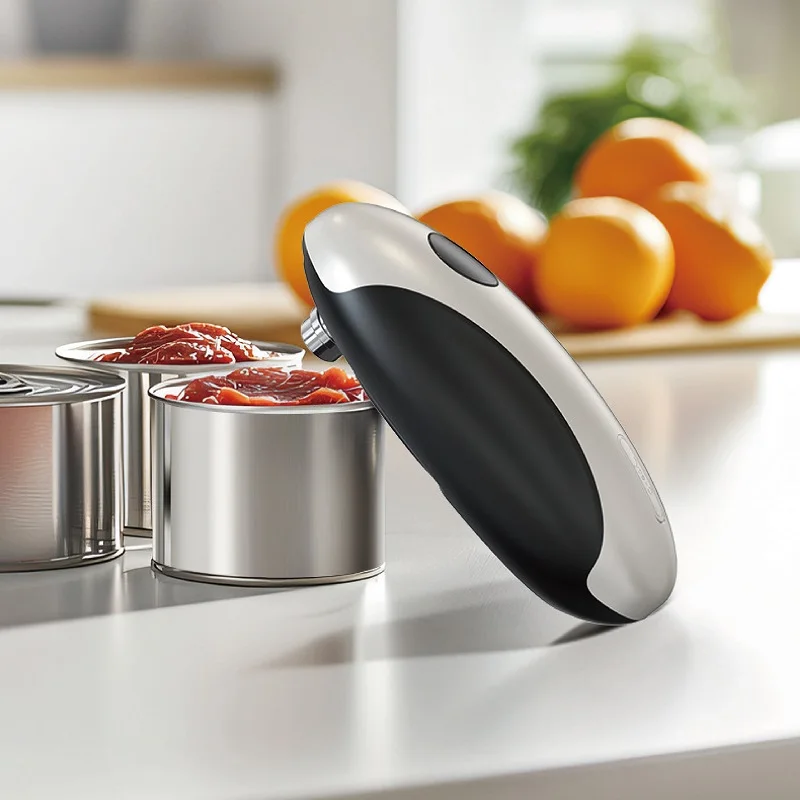 Home Electric Can Opener Type-C Rechargeable Can Opener Portable Kitchen Stainless Steel Can Opener One Touch Can Opener