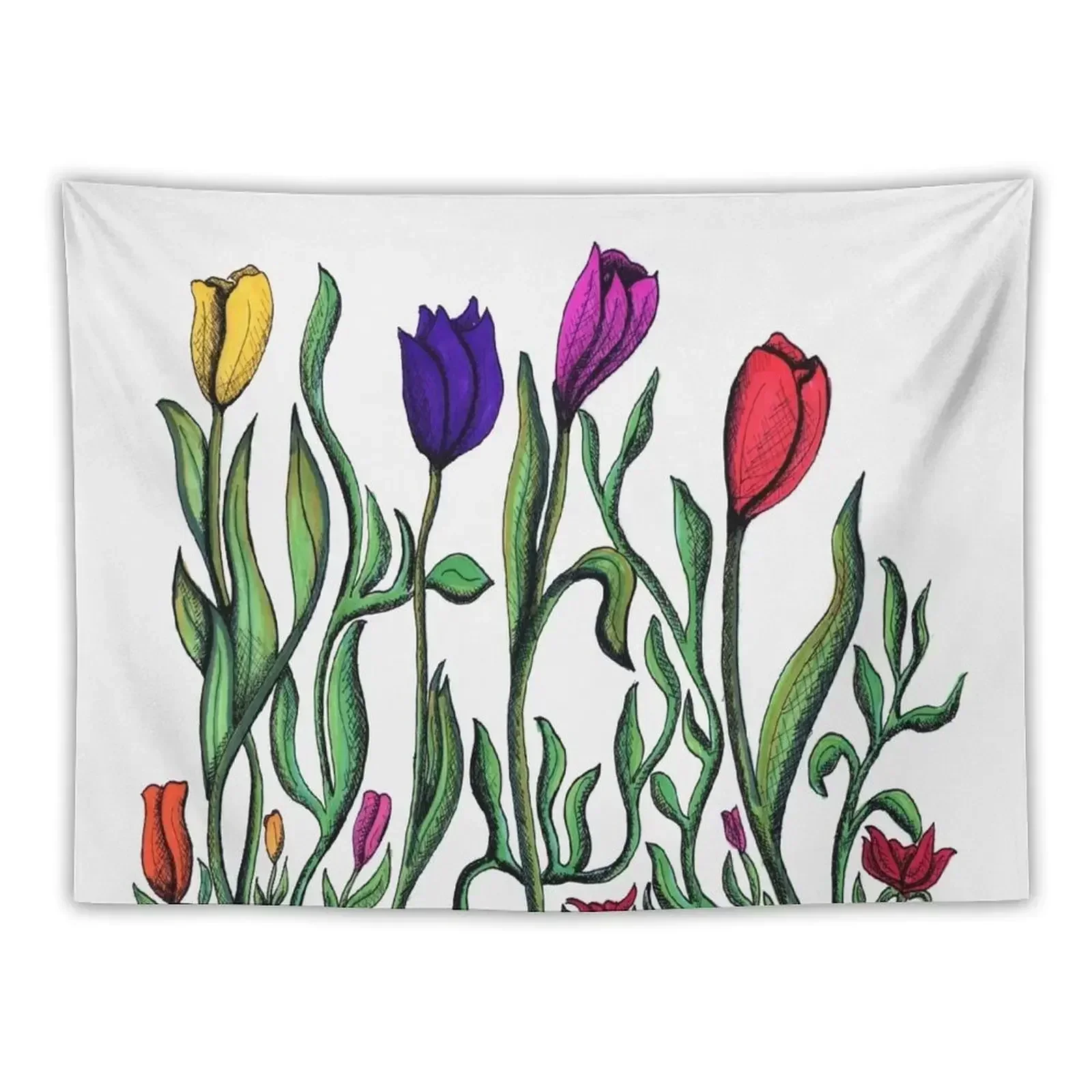 

Tulip Lover Tapestry Decor Home Living Room Decoration Room Decor Aesthetic Home Decoration Accessories Tapestry