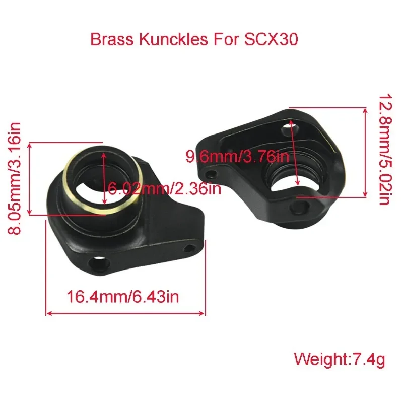 

Brass Kunckles with Bearing for AXIAL SCX30 1/30 RC Model Cars Crawler Upgrade Parts