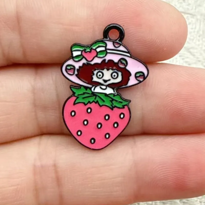 10pcs Cartoon Cute Girl Alloy Metal Charm for Jewelry Making Earring Bracelet Keychain Pendant Diy Craft Accessories