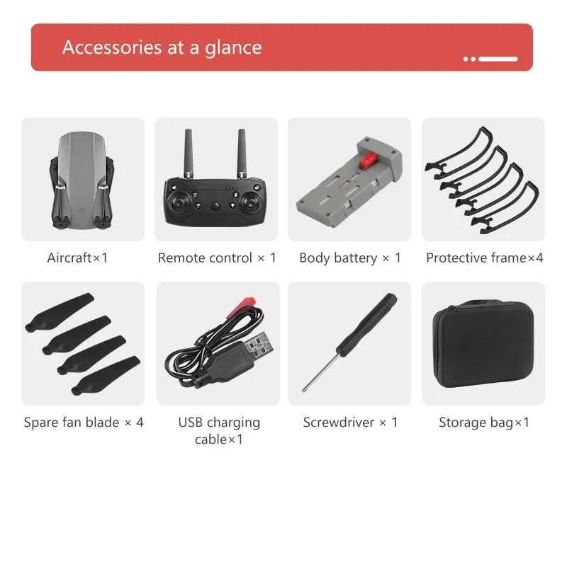 E99 Drone 4k Professional Remote Control Camera Optical Flow Localization Quadcopter Drone UAV Obstacle Avoidance Wide-View