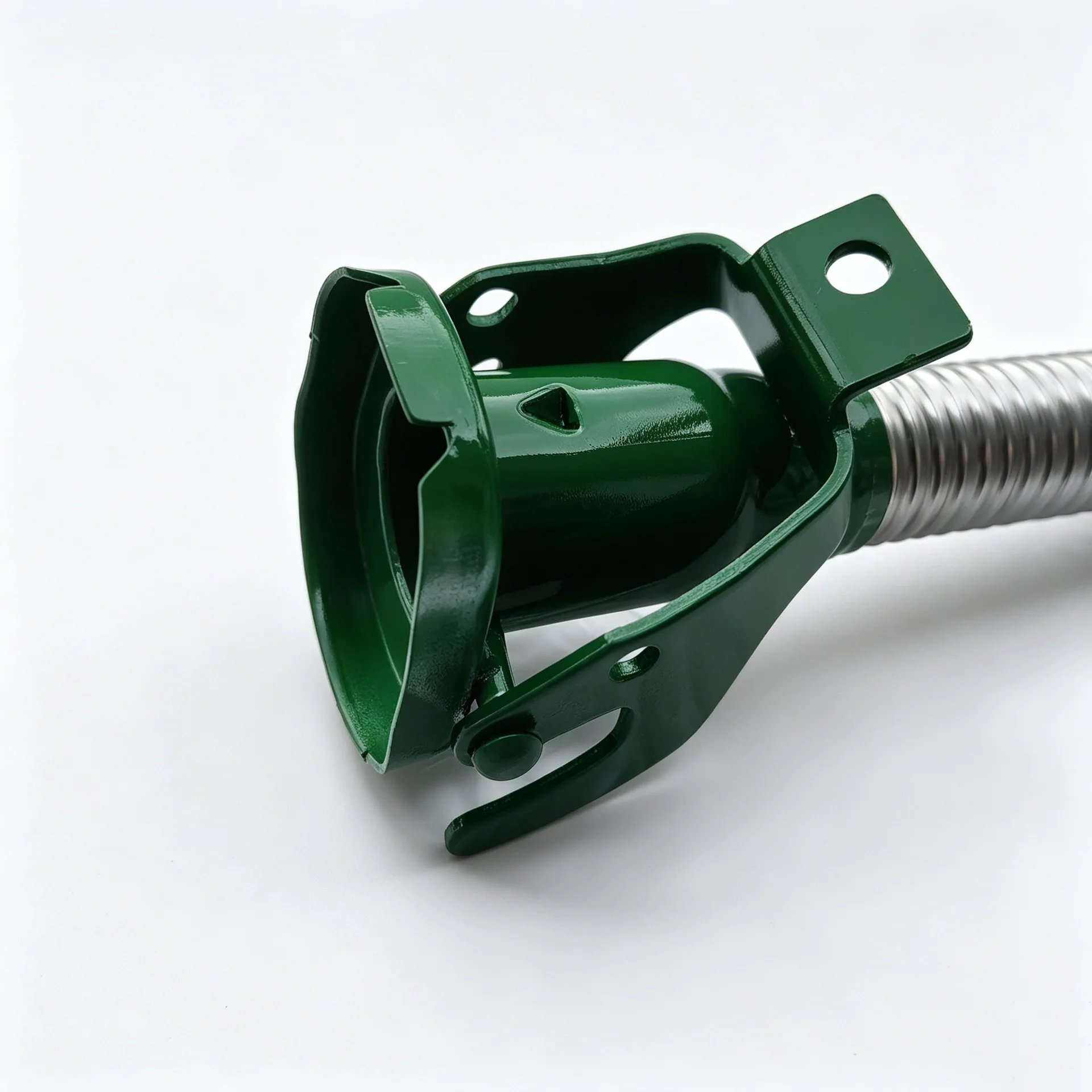 Stainless Steel Long Spout Fuel Filler Nozzle Green Metal Oil Pourer For Jerry Can Water Gas Transfer Camping Off Road Hand Tool