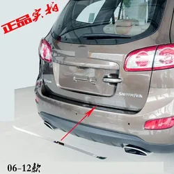For Hyundai Santa Fe Santafe IX45 2006-2012 trunk tailgate trim strip stainless steel anti-scratch sequins modified Car styling