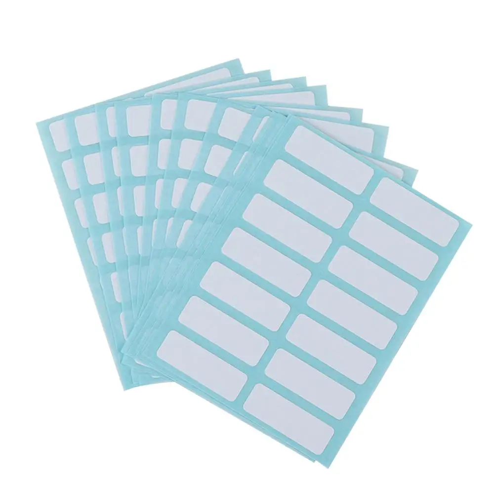 Hot Selling 12Sheets White Self Adhesive Labels Blank Blank Note Labels Name Number Tags Name Stickers Price Sticker