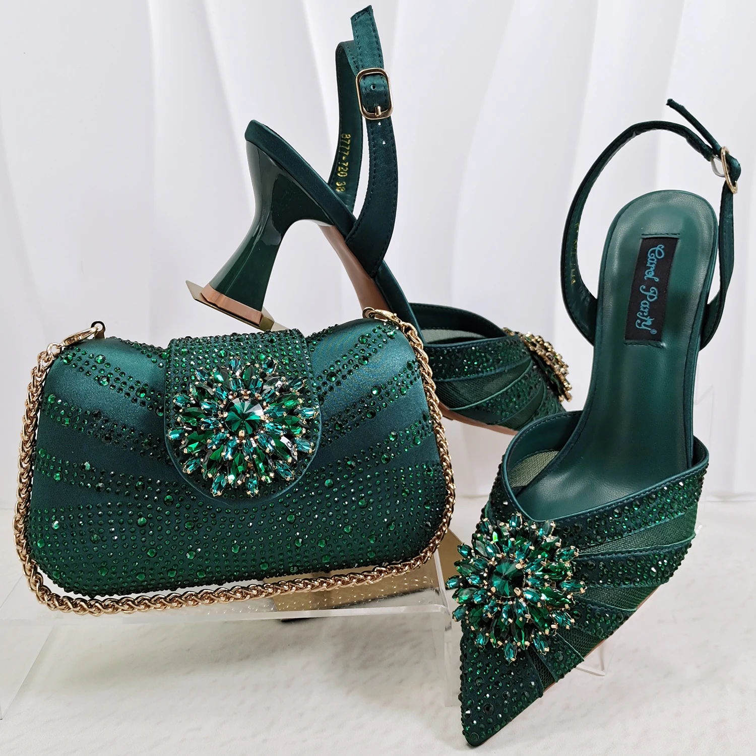 Attractive Itlian Design Women Heels Shoes and bag Perfect Combination Of DURABLE Outsole Shoes And Bags for Party Occasions