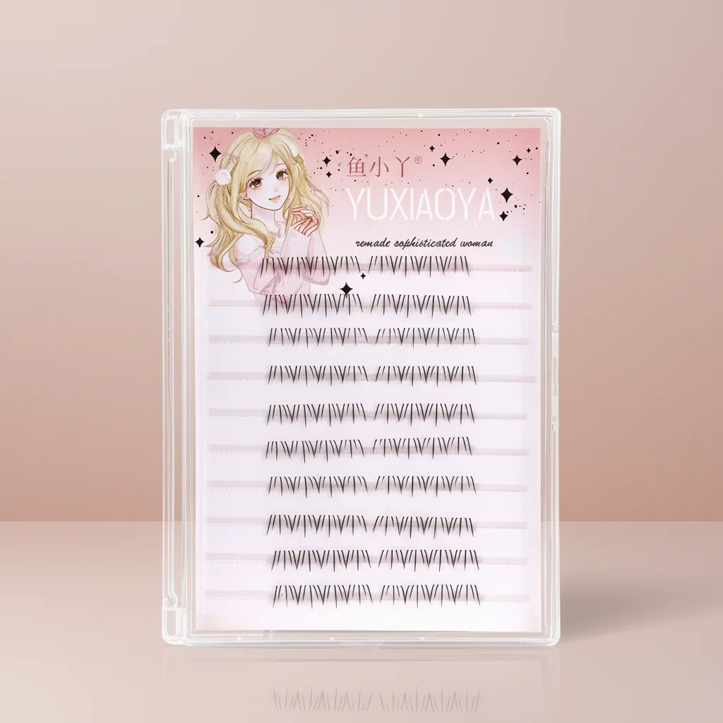 10rows Cute Lower False Eyelashes Cat Paws Style For Cosplay Party Synthetic Fiber Bottom Lashes C Curl Mixed Size Natural Look