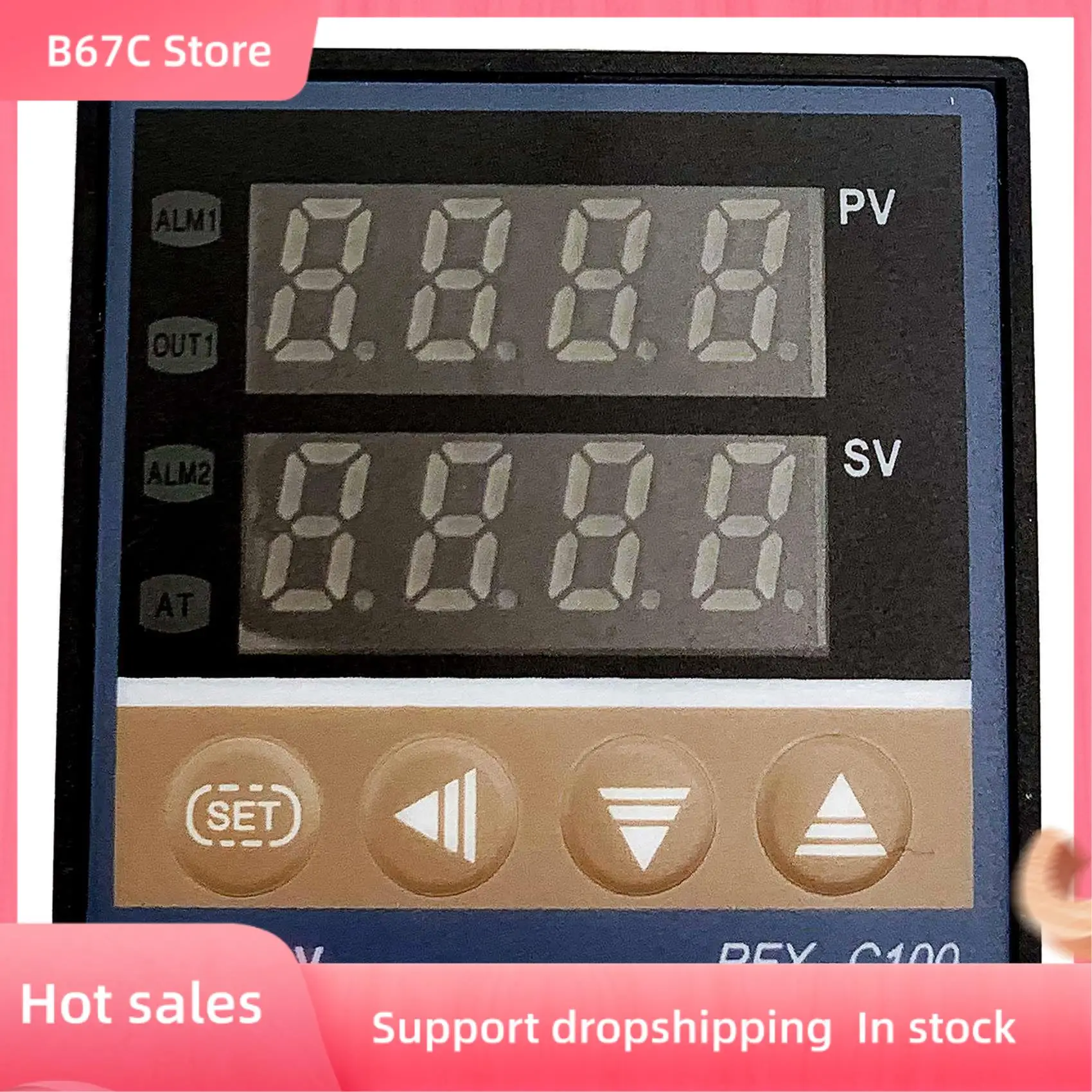 

B67C 3X Многовходной цифровой регулятор температуры REX-C100 Профессиональная сигнализация 0 ℃ -400 ℃ Для электроэнергетической химической промышленности