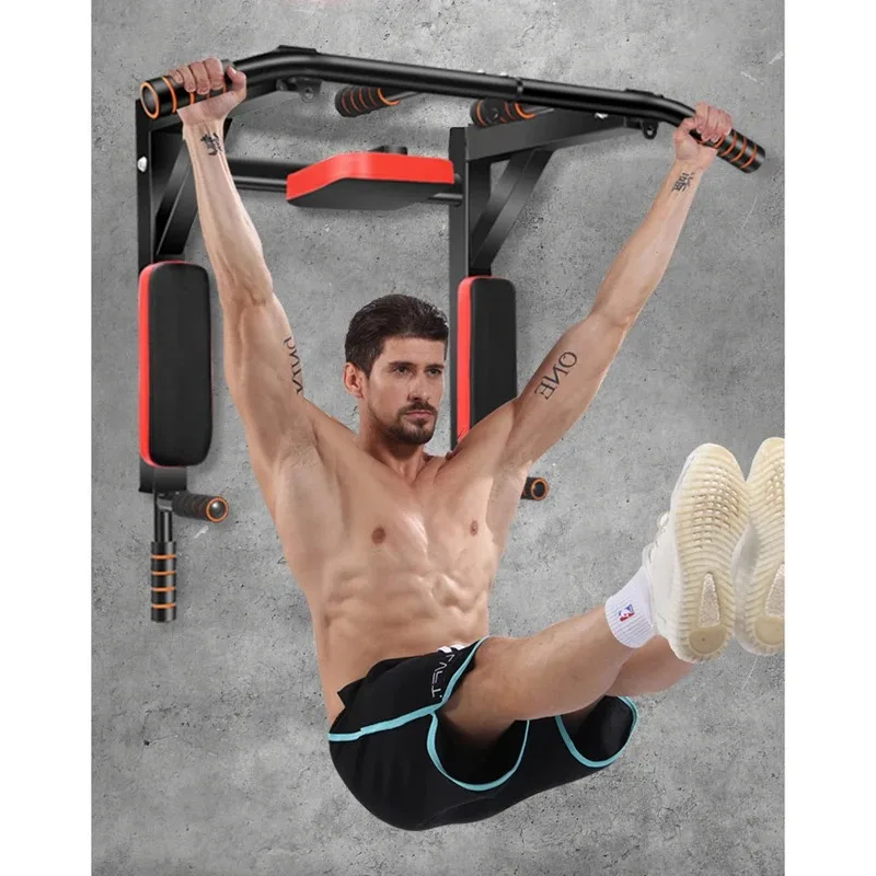 Punch-Free Wall Mount Pull Up Horizontal Bar Sandbag Rack Indoor Home Upper Body Workout Fitness Training Equipment