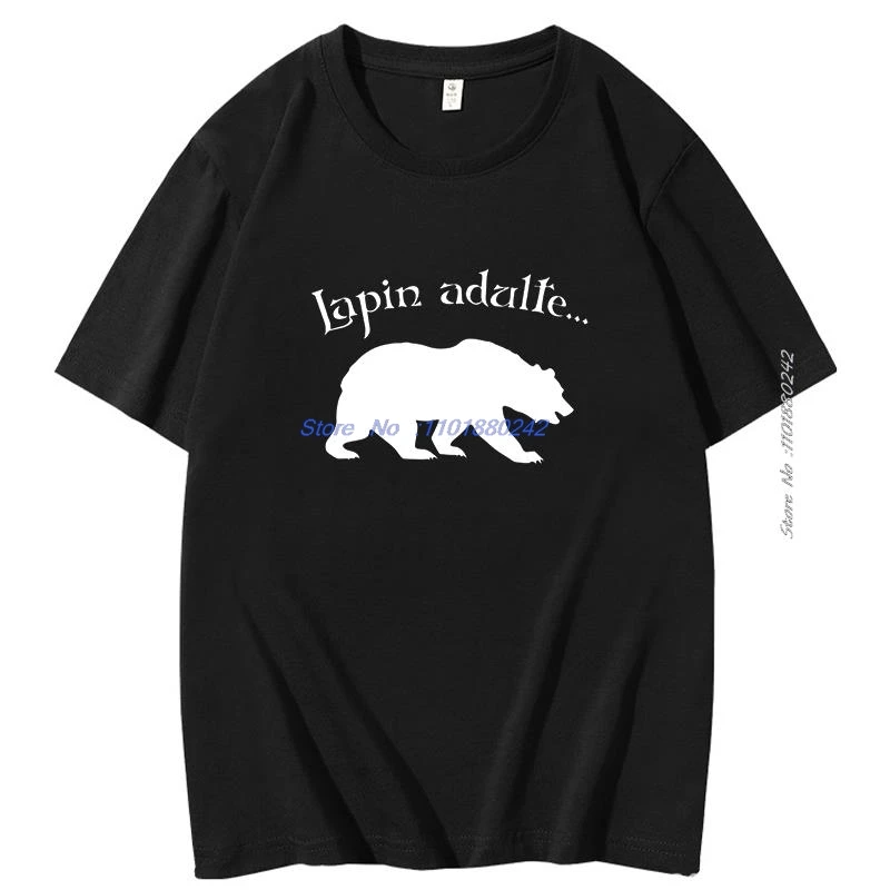 Funny Adult Rabbit Kaamelott Tshirts For Men Women Casual Short-Sleev Tee Tv Movie Graphic Tshirts Cotton Short Sleeve T-Shirt