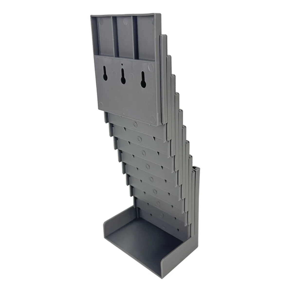 ABJS 10-Position Attendance Card Holder Expand Time Card Stand-Up and Hanging Card Slot Attendance Card Holder