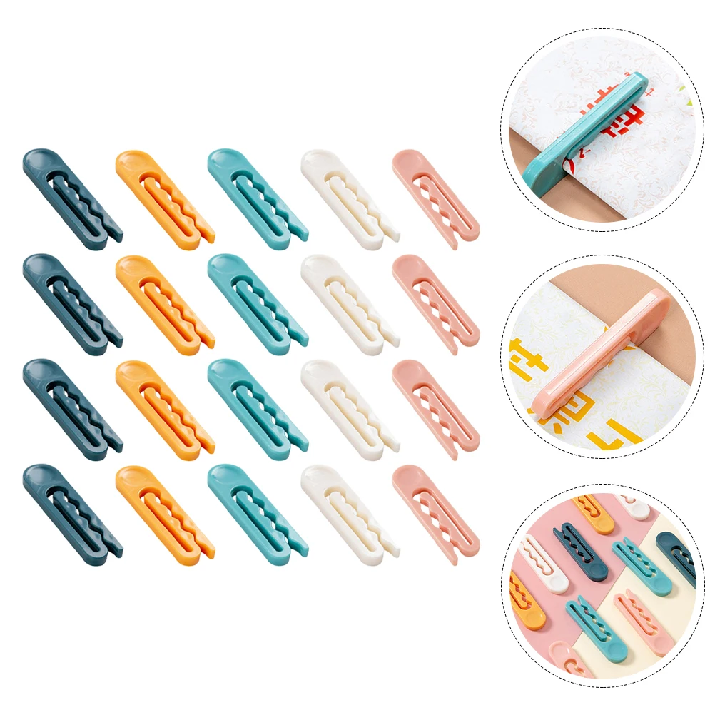 

20 Pcs Plastic Hanger Clips Windproof Clothes Laundry Pegs Clamp Small