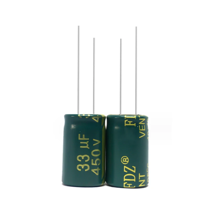 2/5PCS 450V 33UF 16x25mm Electrolytic Capacitor 450V33UF Low ESR Aluminum Electrolytic Capacitor 33UF 450V